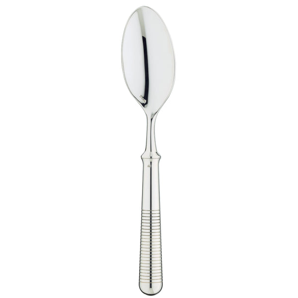 Silver-plated Transat dessert spoon with engraved handle by Ercuis.