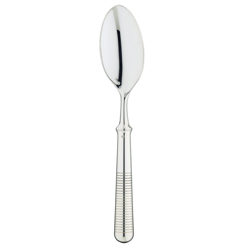 Silver-plated Transat dessert spoon with engraved handle by Ercuis.