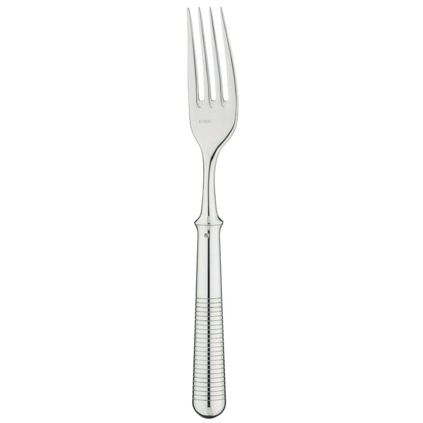 Transat silver-plated dessert and starter fork with engraved handle by Ercuis.