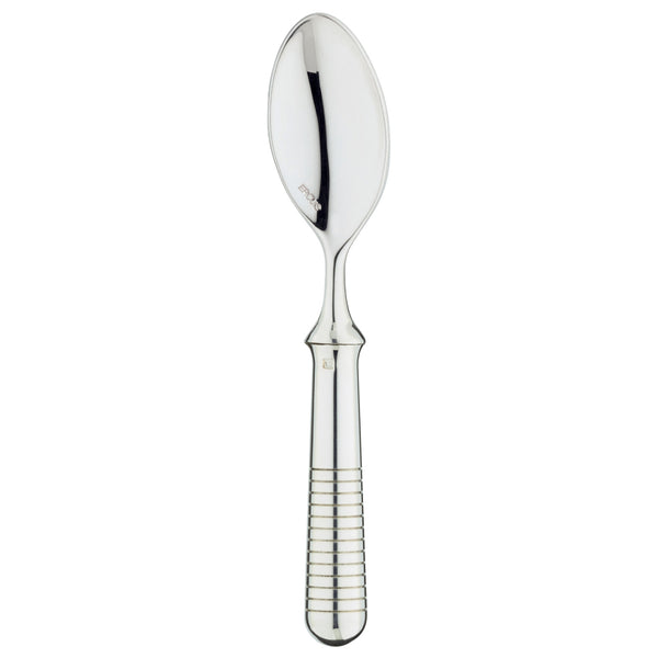 Transat silver-plated moka spoon with engraved handle by Ercuis.