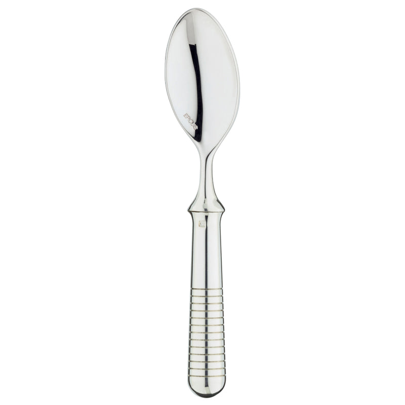 Transat silver-plated moka spoon with engraved handle by Ercuis.