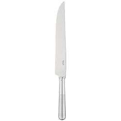 Transat silver-plated carving knife with long blade and engraved handle by Ercuis.