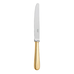 Baguette gold-plated dinner knife by Ercuis, crafted with refined French detailing.
