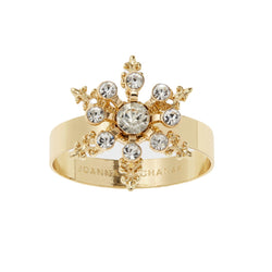 Front view of Crystal Snowflake Skinny Napkin Ring by Joanna Buchanan