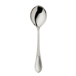 Belvedere silver-plated large serving spoon by Robbe & Berking with elegant handle design.