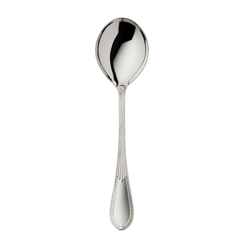 Belvedere silver-plated large serving spoon by Robbe & Berking with elegant handle design.