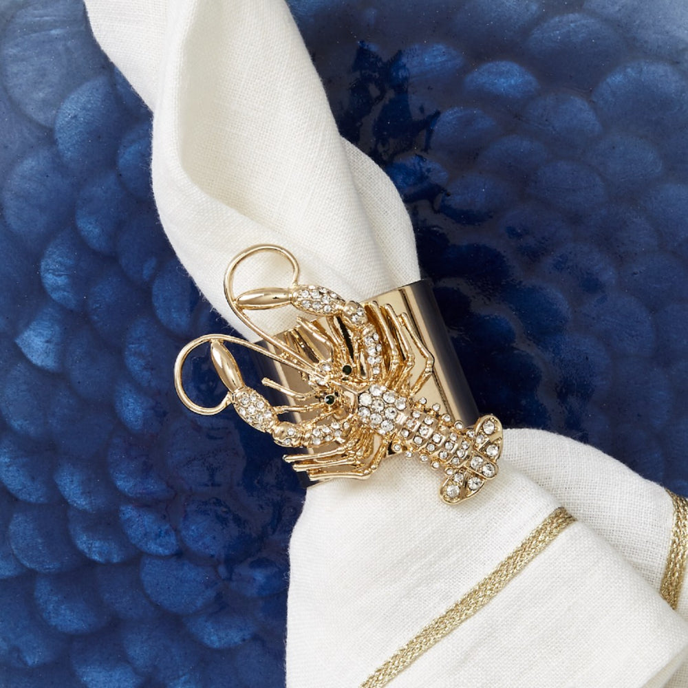 Sparkle Lobster Napkin Ring by Joanna Buchanan Set of 2 Amiramour