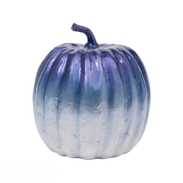 Large Capiz Pumpkin in Blue Ombré by Joanna Buchanan