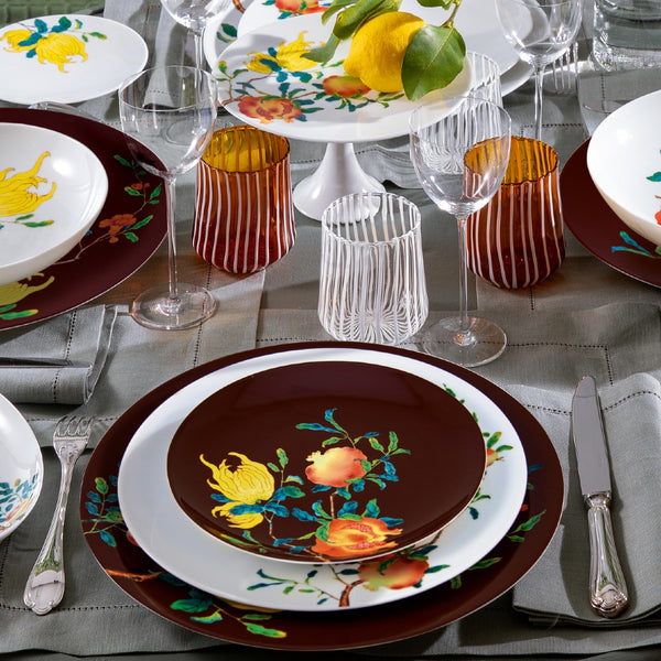 Dessert Plate with Brown Background - Harmonia