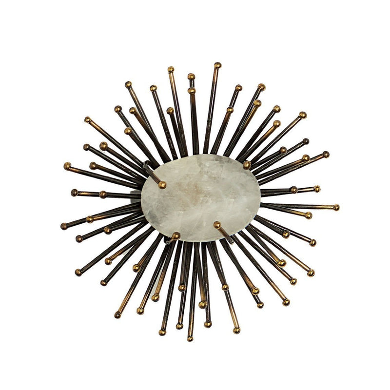 Flare napkin ring in black by Kim Seybert, top view.