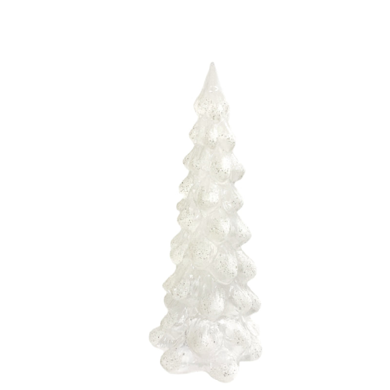 Christmas Glass Tree in Glittery White by SHISHI 20cm
