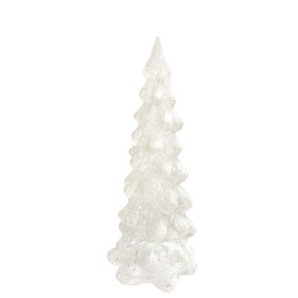 Christmas Glass Tree in Glittery White by SHISHI 25cm