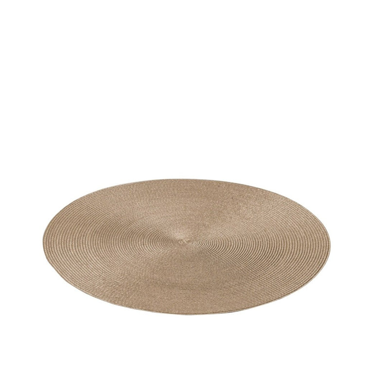 Straw Coaster 'Trocadero' in Taupe by Pigment France