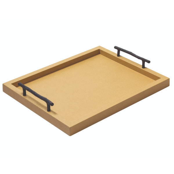 Rectangular Leather Tray 'Chaumont' Standard, Medium by Pigment France