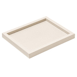 Rectangular Leather Tray 'Chaumont' Vienna Pattern no Handles by Pigment France
