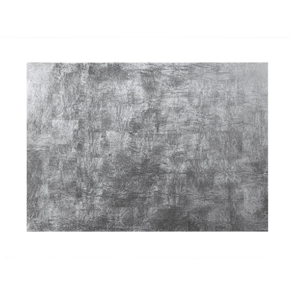 Grand Placemat Silver Leaf in Silver by Posh Trading Company