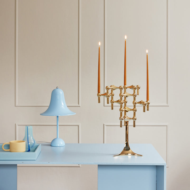 Stoff Nagel Candle Stand in Solid Brass