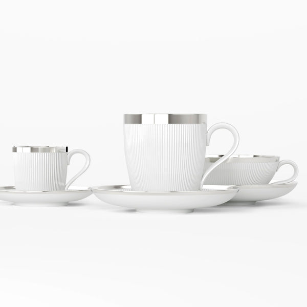 Saucer Large (for all cups and mugs except espresso cups) - Stella Platinum