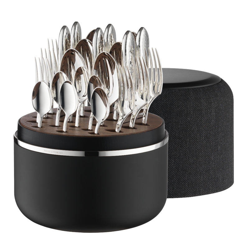 The Box in Black with Martelé Cutlery by Robbe & Berking