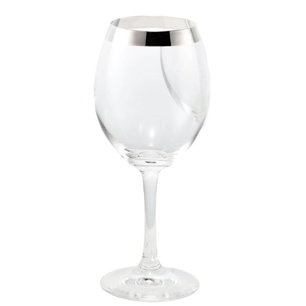 White Wine Glass "Classico" - Fine Silver Decor by Sonja Quandt