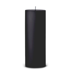 Black Matt pillar candle 20cm by Ester & Erik with sleek matte finish and tall silhouette

