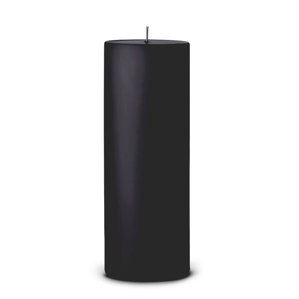 Black Matt pillar candle 20cm by Ester & Erik with sleek matte finish and tall silhouette

