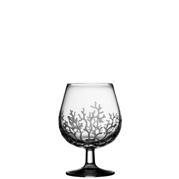 Luxury brandy crystal glass with coral engraving – Coral Collection by Varga Crystal