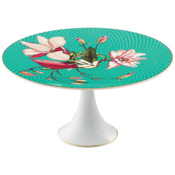Raynaud porcelain cake stand petit four 22cm Trésor Fleuri magnolia