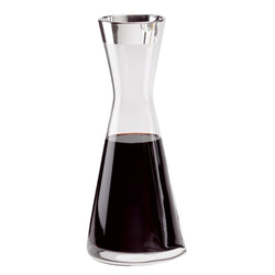 Luxury Carafe Decanter Crystal with Fine Silver Rim – Tavola 28cm by Sonja Quandt