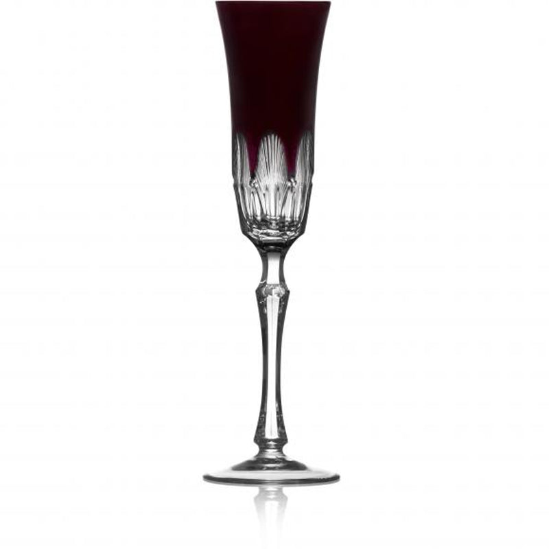 Luxury Champagne Flute in Amethyste Crystal – Captiva by Varga Crystal