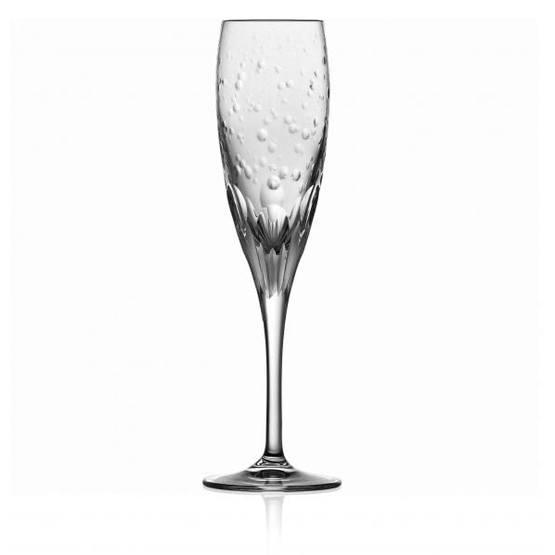 Luxury Champagne Flute Crystal with Sparkling Cut Design – Milano by Varga Crystal