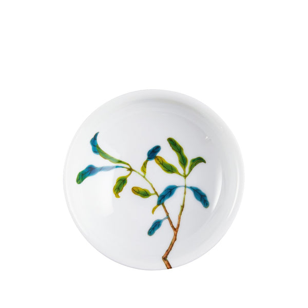 Harmonia luxury porcelain Chinese bone cup with fruit and floral motifs inspired by Chinese imperial art by Raynaud