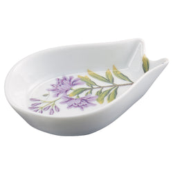 chinese soup holder in porcelain with floral design