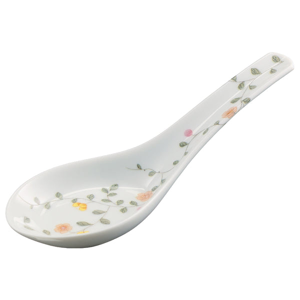 porcelain spoon with floral design