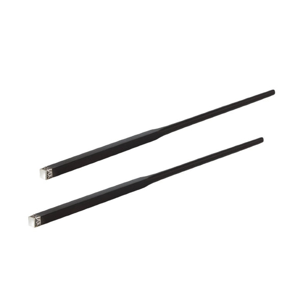 Palmette ebony and sterling silver chopsticks by Sonja Quandt