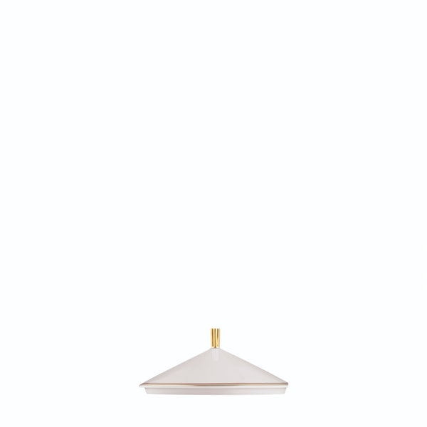 Cloche for Soup Cup Carlo Este by FÜRSTENBERG in fine porcelain with golden detailing and mosaic-inspired design by Carlo Dal Bianco.