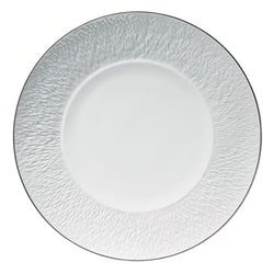 Raynaud Minéral Platinum 29cm Limoges porcelain dinner plate with platinum rim