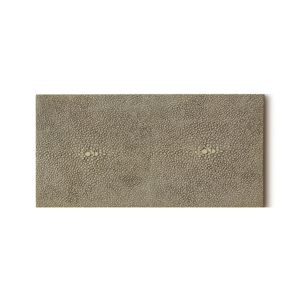 Double Faux Shagreen coaster in natural by Posh Trading Company, luxury stingray texture bottle base