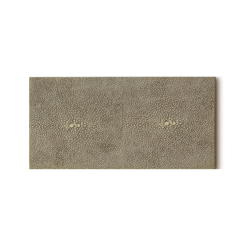 Double Faux Shagreen coaster in natural by Posh Trading Company, luxury stingray texture bottle base