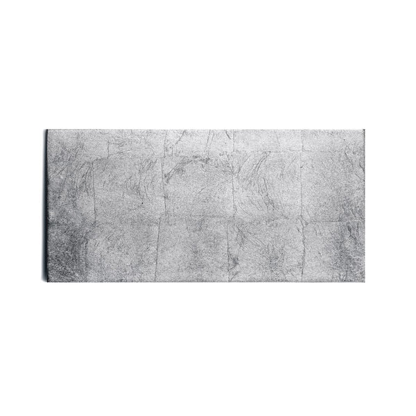 Double Silver Leaf coaster in silver by Posh Trading Company, luxury lacquered base for glassware