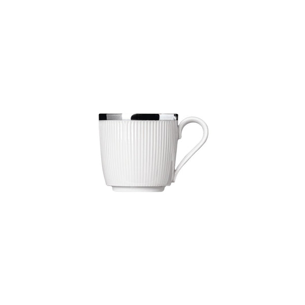 Stella Platinum porcelain espresso cup by SIEGER by FÜRSTENBERG, handcrafted in Germany with elegant platinum detailing for refined coffee service.

