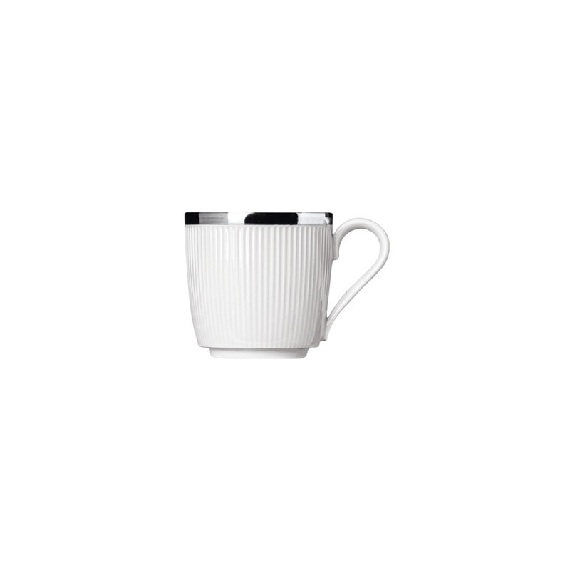 Stella Platinum porcelain espresso cup by SIEGER by FÜRSTENBERG, handcrafted in Germany with elegant platinum detailing for refined coffee service.

