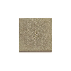 Faux Shagreen coaster in natural by Posh Trading Company, luxury resin table accessory