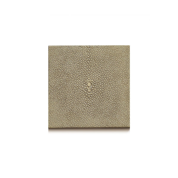 Faux Shagreen coaster in natural by Posh Trading Company, luxury resin table accessory