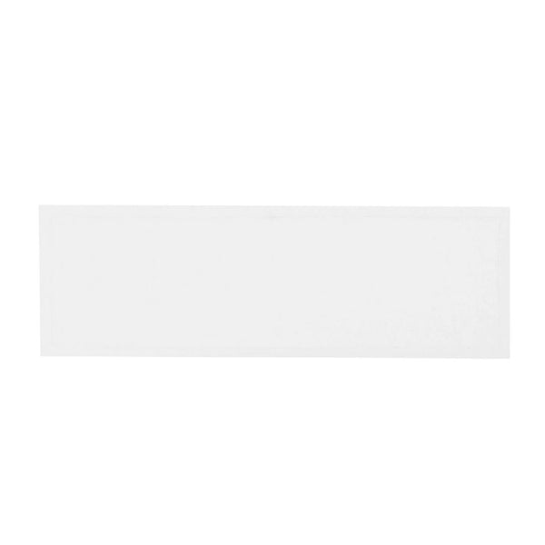 white long runner in linen on white background