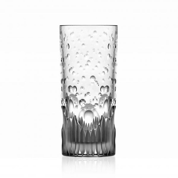 Luxury Highball Glass Crystal with Sparkling Cut Design – Milano by Varga Crystal