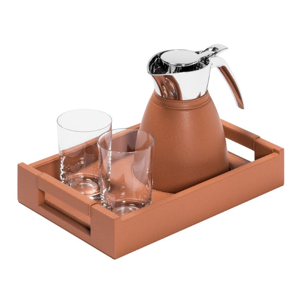 ‘Beaubourg’ Tray Set with Carafe & Glasses – Pigment