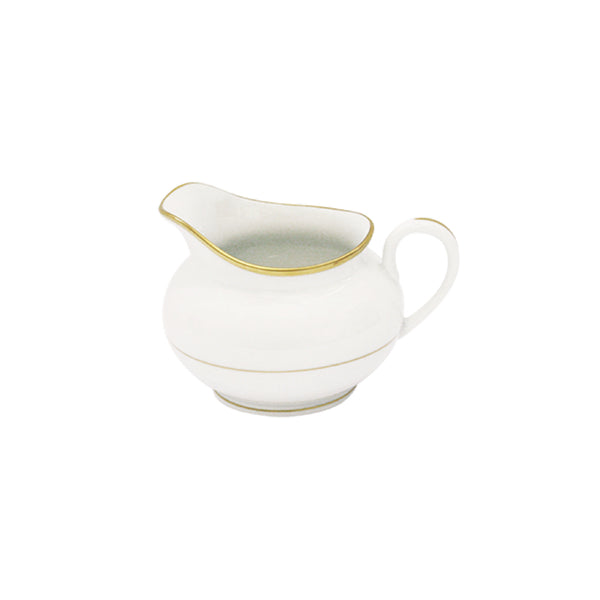 Haviland Orsay Gold Milk Jug in Limoges porcelain with hand-applied gold filet.