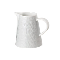 Minéral White porcelain milk jug and creamer by Raynaud, sculpted French table accessory
