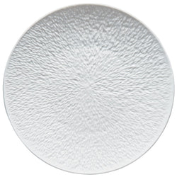 Fully engraved presentation plate in Minéral White porcelain by Raynaud Limoges